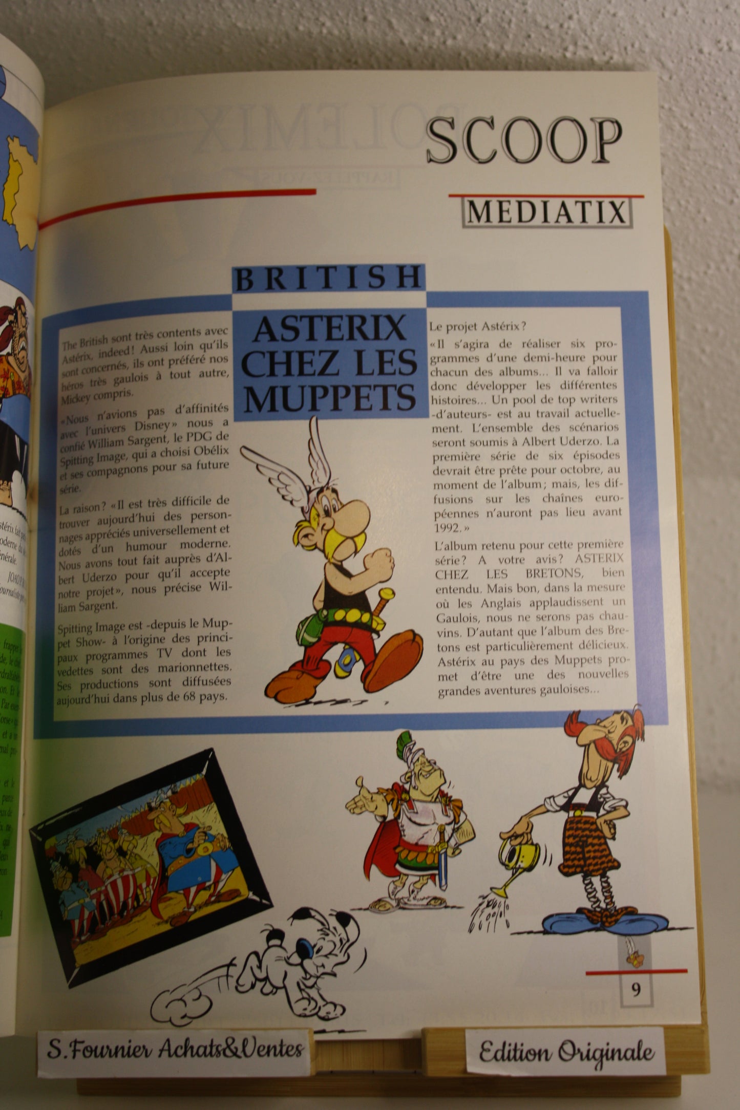 Le journal d’Astérix n°1 – Astérix –Uderzo – Edition Albert René – Périodique – 1991