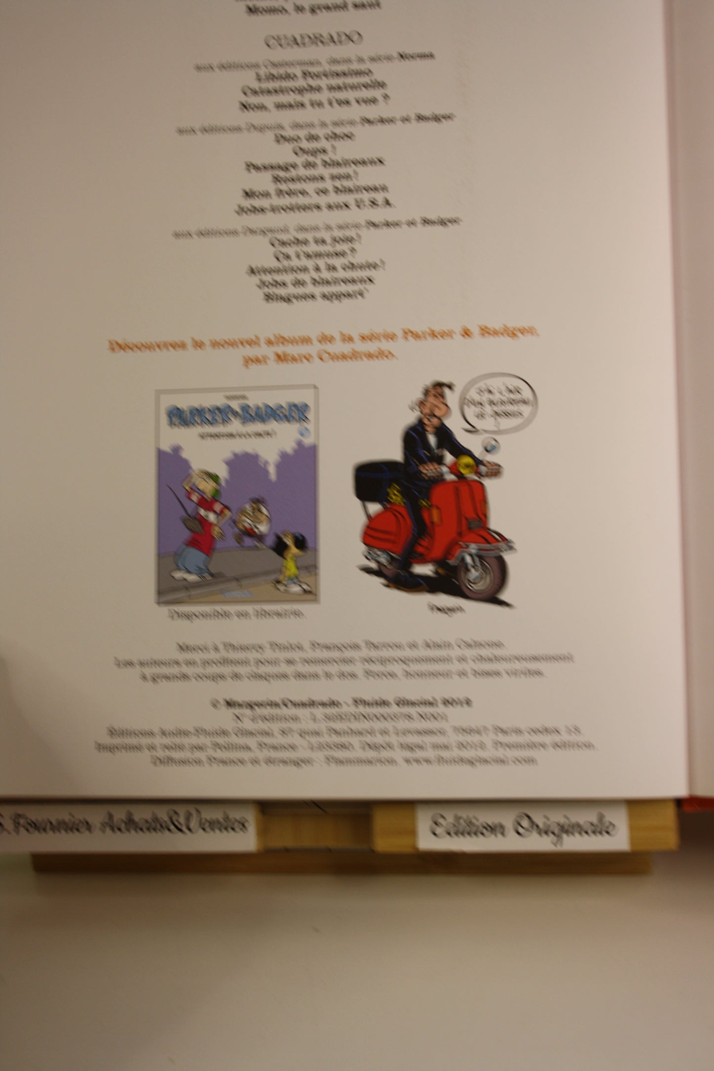 La vie est trop courte – Je veux une Harley – Margelin Cuadrado – Fluide Glacial – EO – 2012