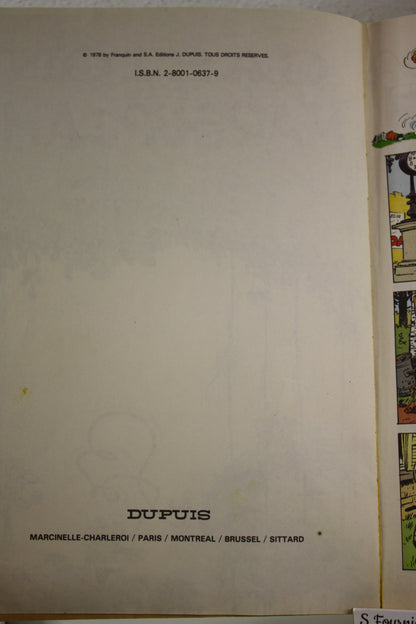 Un album surprise – Gaston Marsupilami – Franquin – Dupuis – EO – 1978
