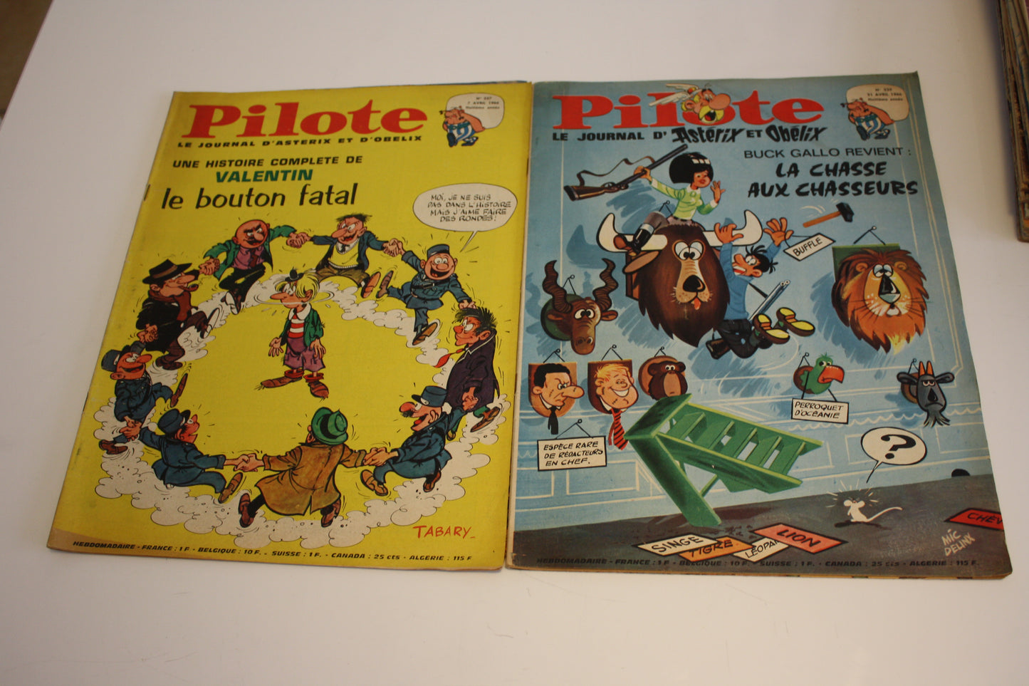 Magazine de Février et Avril 1966 – Pilote Journal d’Astérix – Multiple – Dargaud – Périodique – 1966