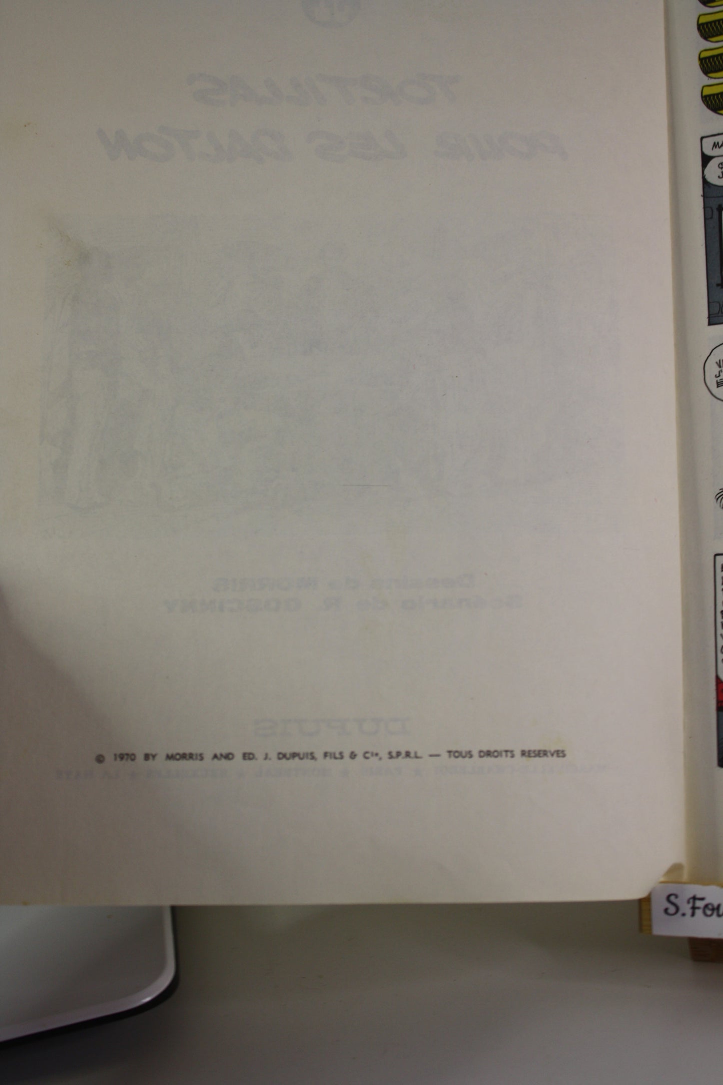 Tortilla pou les daltons – Lucky Luke – Morris – Dupuis – Réédition – 1970 -