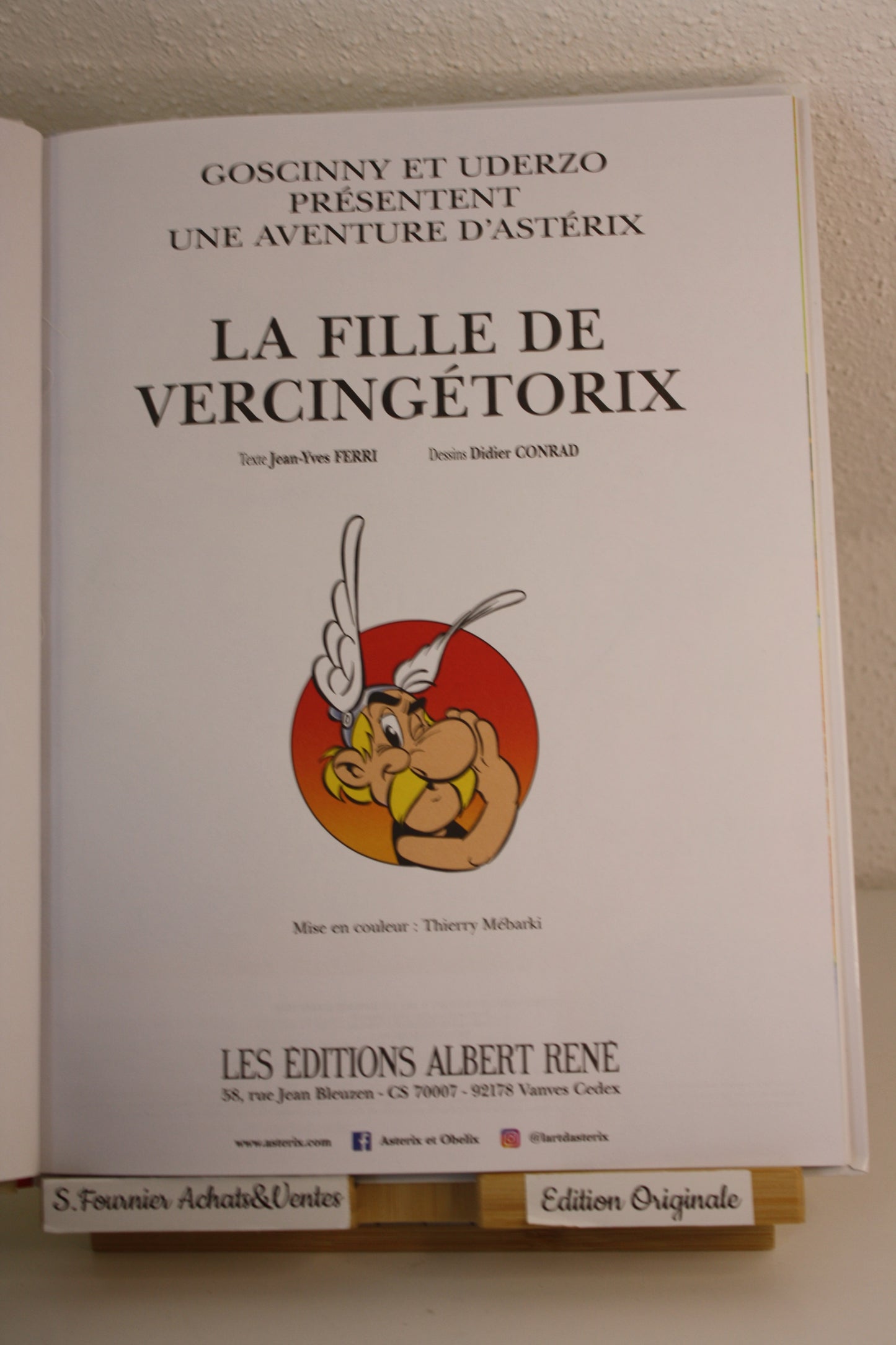 La fille de Vercingétorix – Astérix – Ferri Conrad - Albert René - EO – 2019