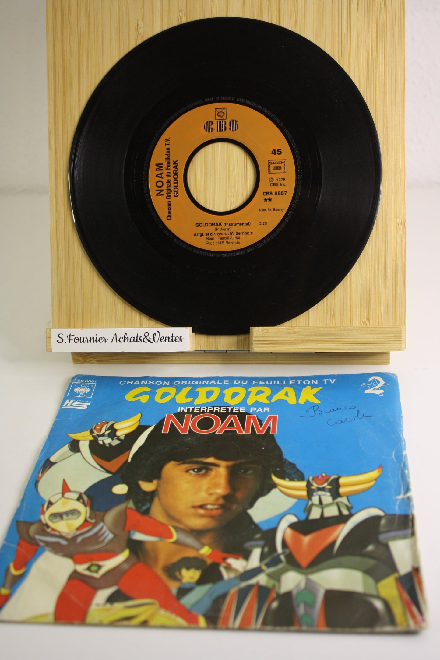Goldorak – Goldorak – Noam – Disque CBS – Objet dérivé – 1978 – Disque 45T
