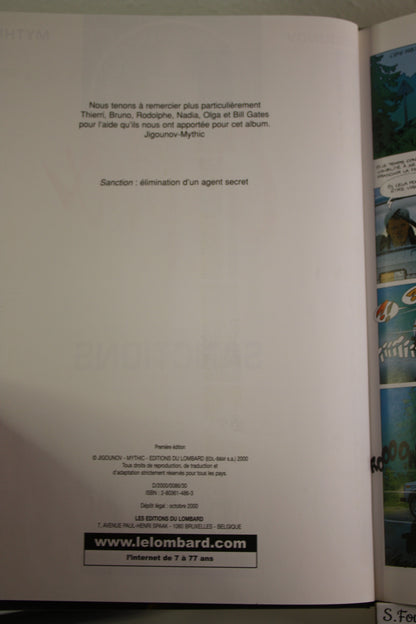 Sanction n°5 – Alpha – Jigounov Mythic – Troisième vague – EO – 2000