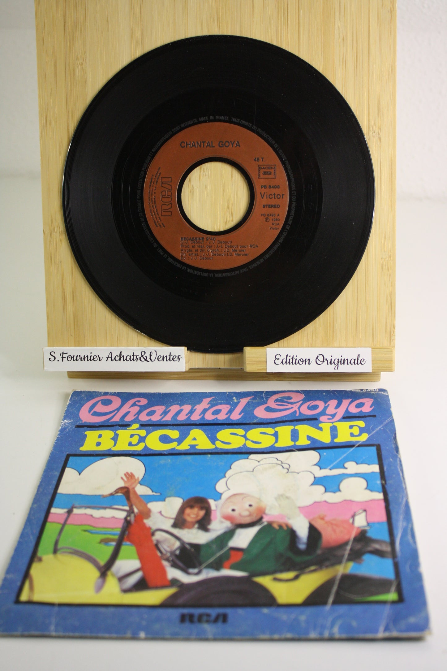 Bécassine 45 tours - Bécassine – Chantal Goya – RCA – Objet dérivé – 1980 – Vinyle 45 tours