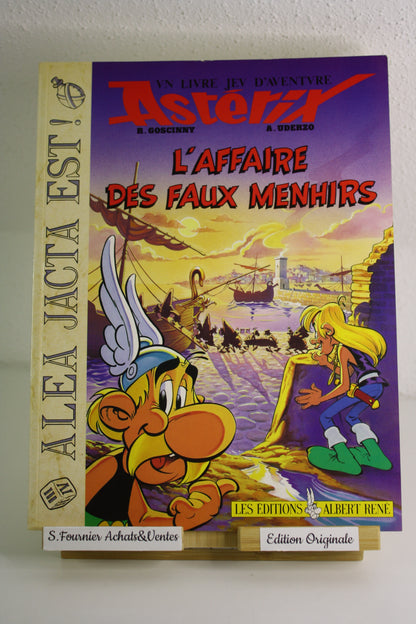 L’affaire des faux menhirs Aléa Jacta Est – Astérix – Goscinny Uderzo – Edition Albert René – EO – 1989