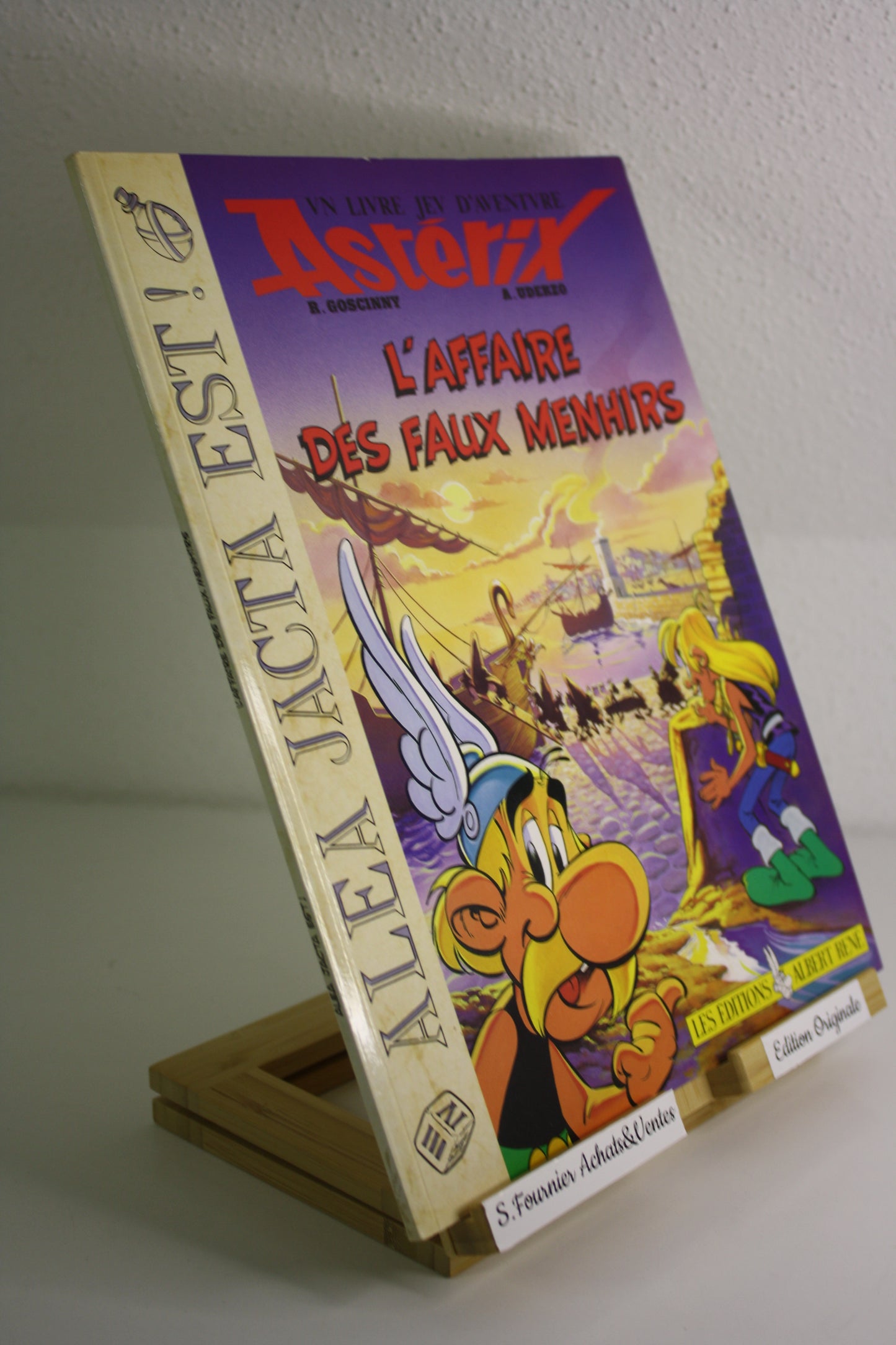 L’affaire des faux menhirs Aléa Jacta Est – Astérix – Goscinny Uderzo – Edition Albert René – EO – 1989