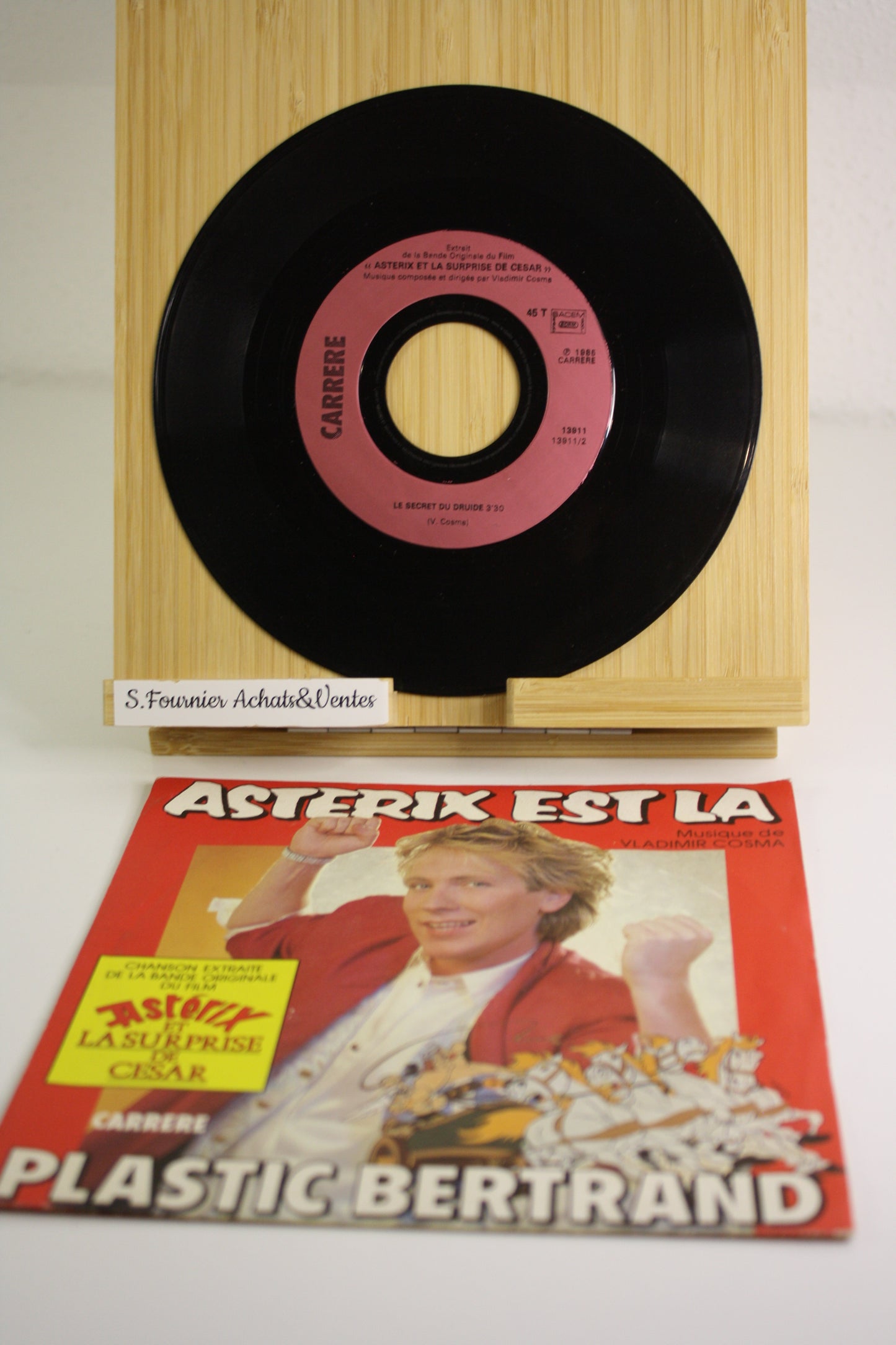 Astérix est là – Astérix – Plastic Bertrand – Carrere – Objet dérivé – 1985 – Vinyle 45 tours