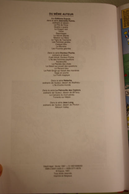 Les fourmis géantes – Jeannette Pointu – Wasterlain – Dupuis – EO – 1997