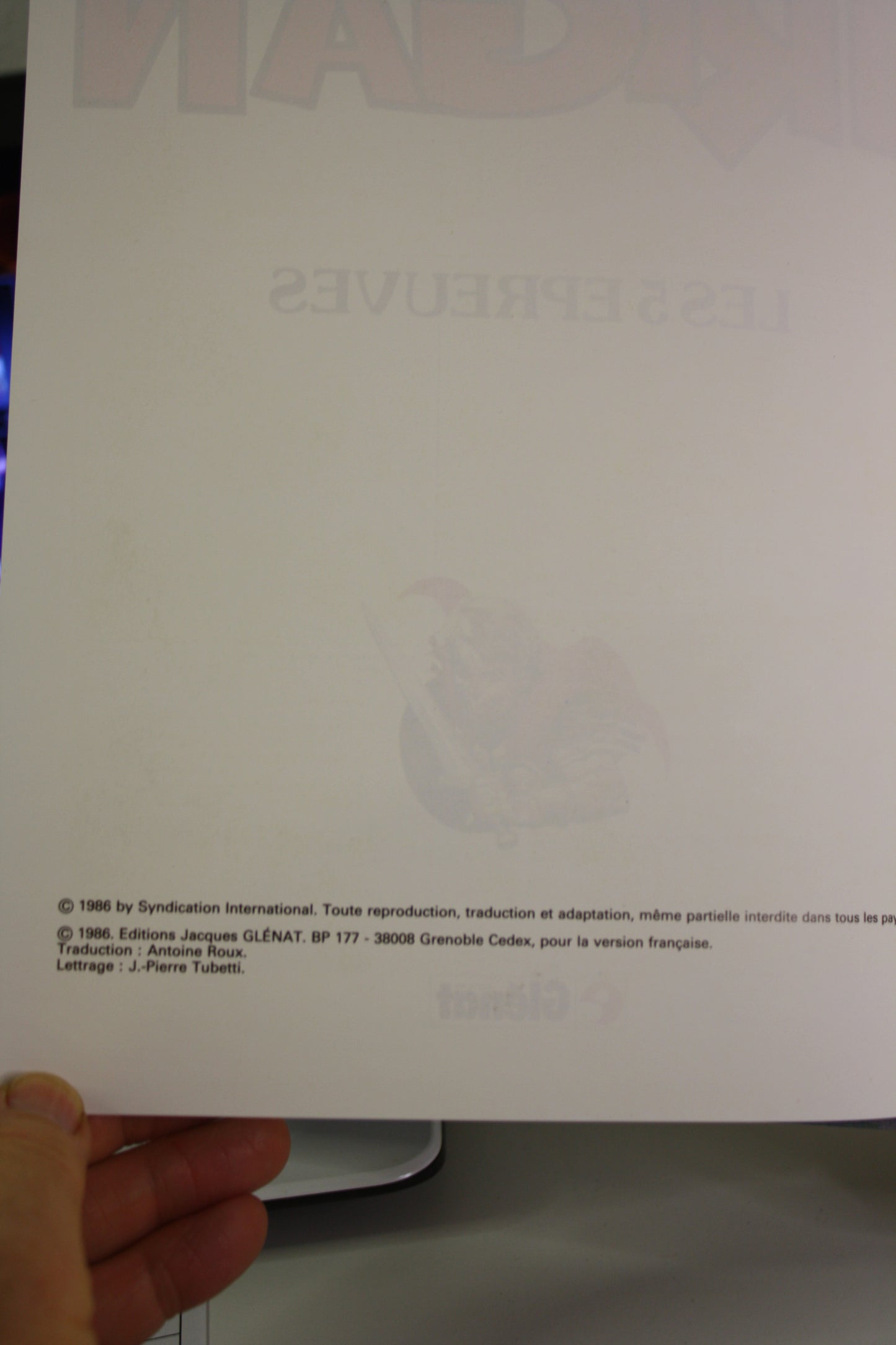 Les 5 épreuves – L’empire de Trigan – Butterworth Laurence – Glénat – EO – 1986