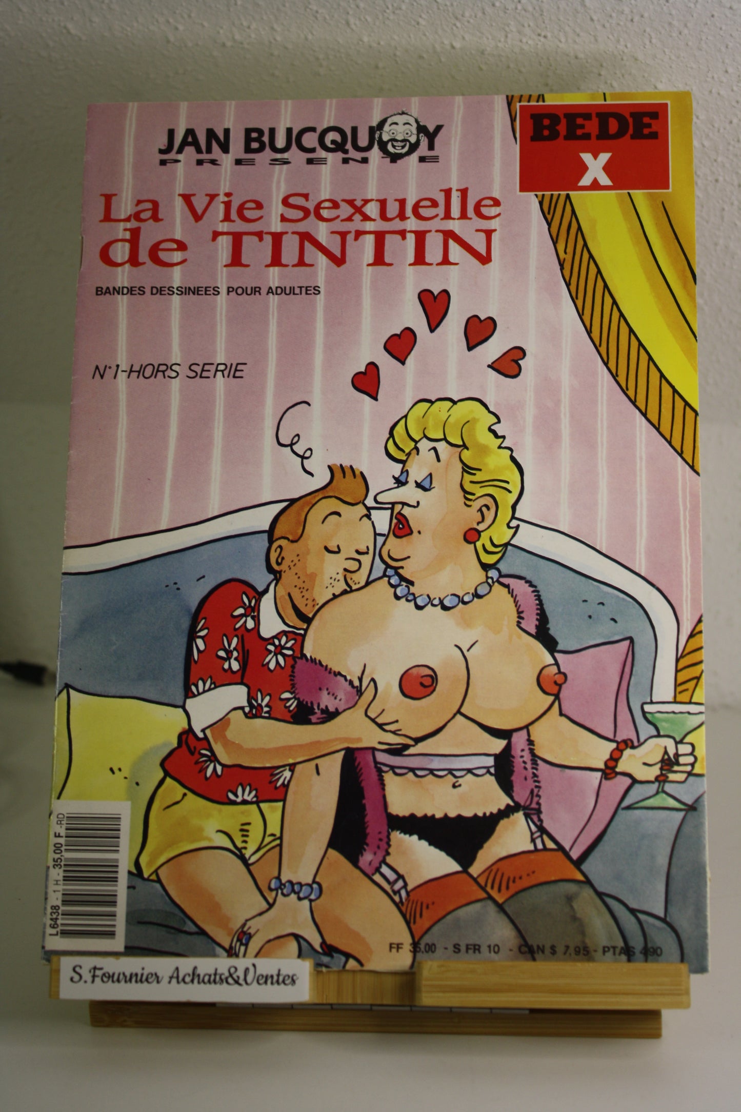 La Vie sexuelle de Tintin – Tintin – Jan Bucquoy – BEDEX – EO – 1992 – Pour ADULTE