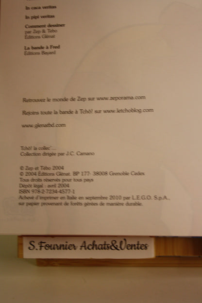 L’invincible 1 – Captain Biceps – Zep Tebo – Glénat – Réédition – 2010