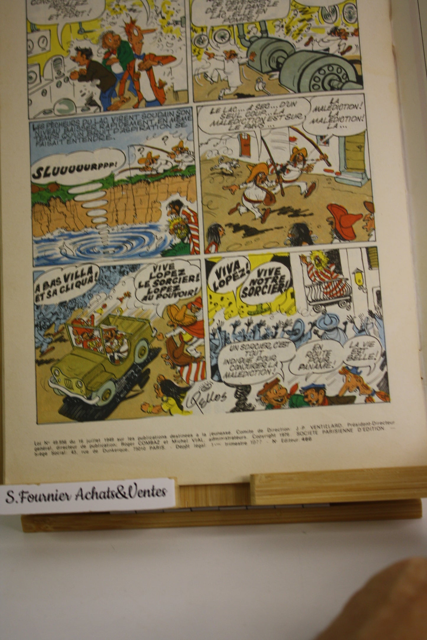 A l’opéra - Les pieds Nickelés – Pellos – Société Parisienne d’édition – EO – 1977