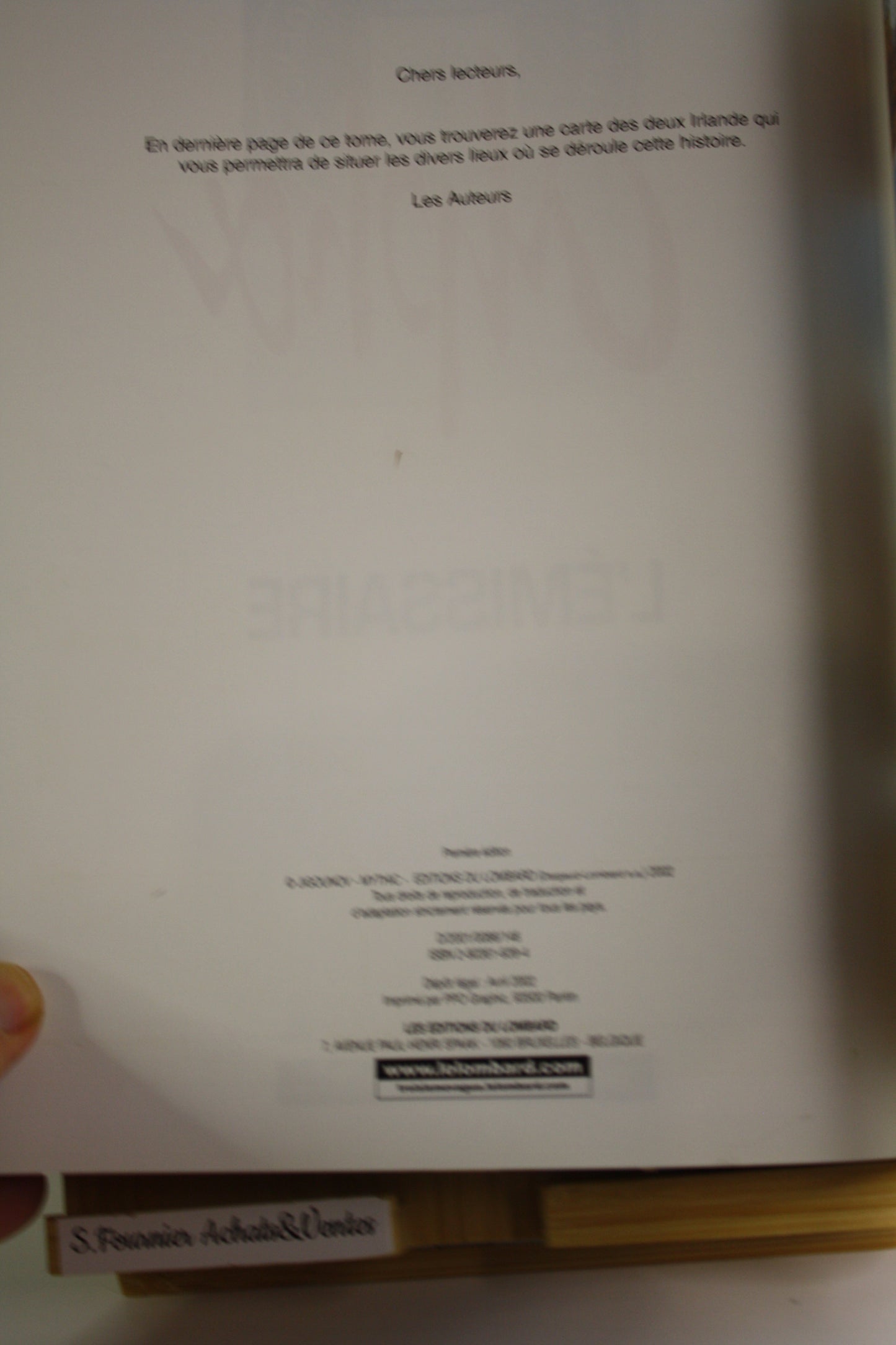 L’émissaire – Alpha  - Jigounov Mythic – Troisième vague – EO – 2002