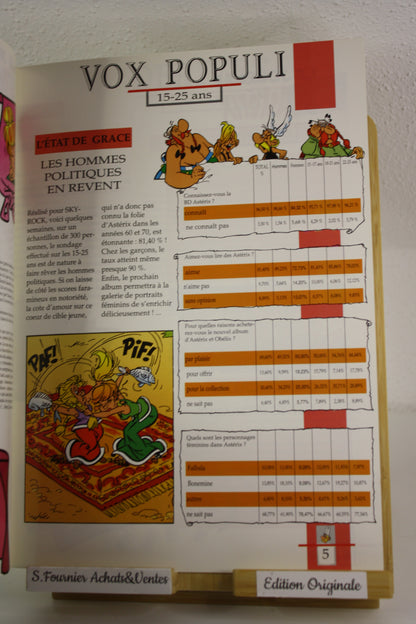 Le journal d’Astérix n°3 – Astérix –Uderzo – Edition Albert René – Périodique – 1991
