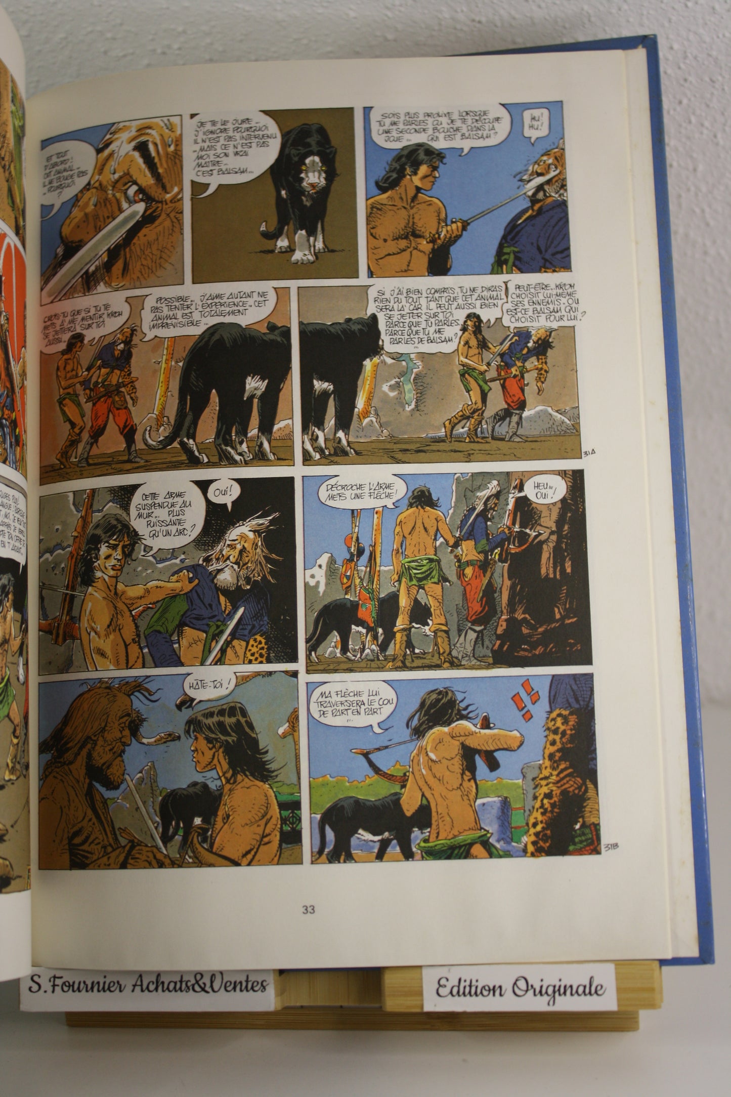 Les monts de la lune – Jugurtha – Franz Vernal – Du Lombard – EO – 1986 – Edition limité