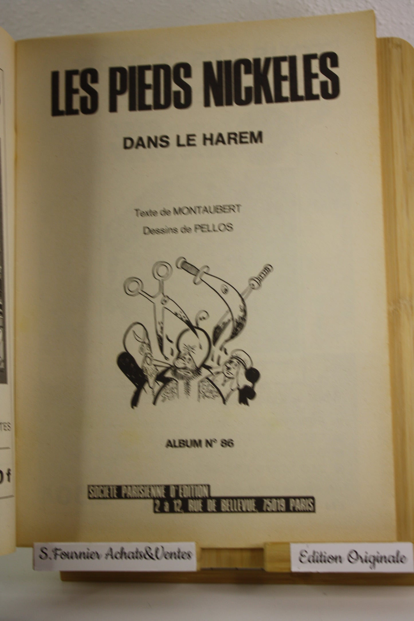 Les PN dans le harem – Les pieds Nickelés – Pellos – Hachette – EO – 1975