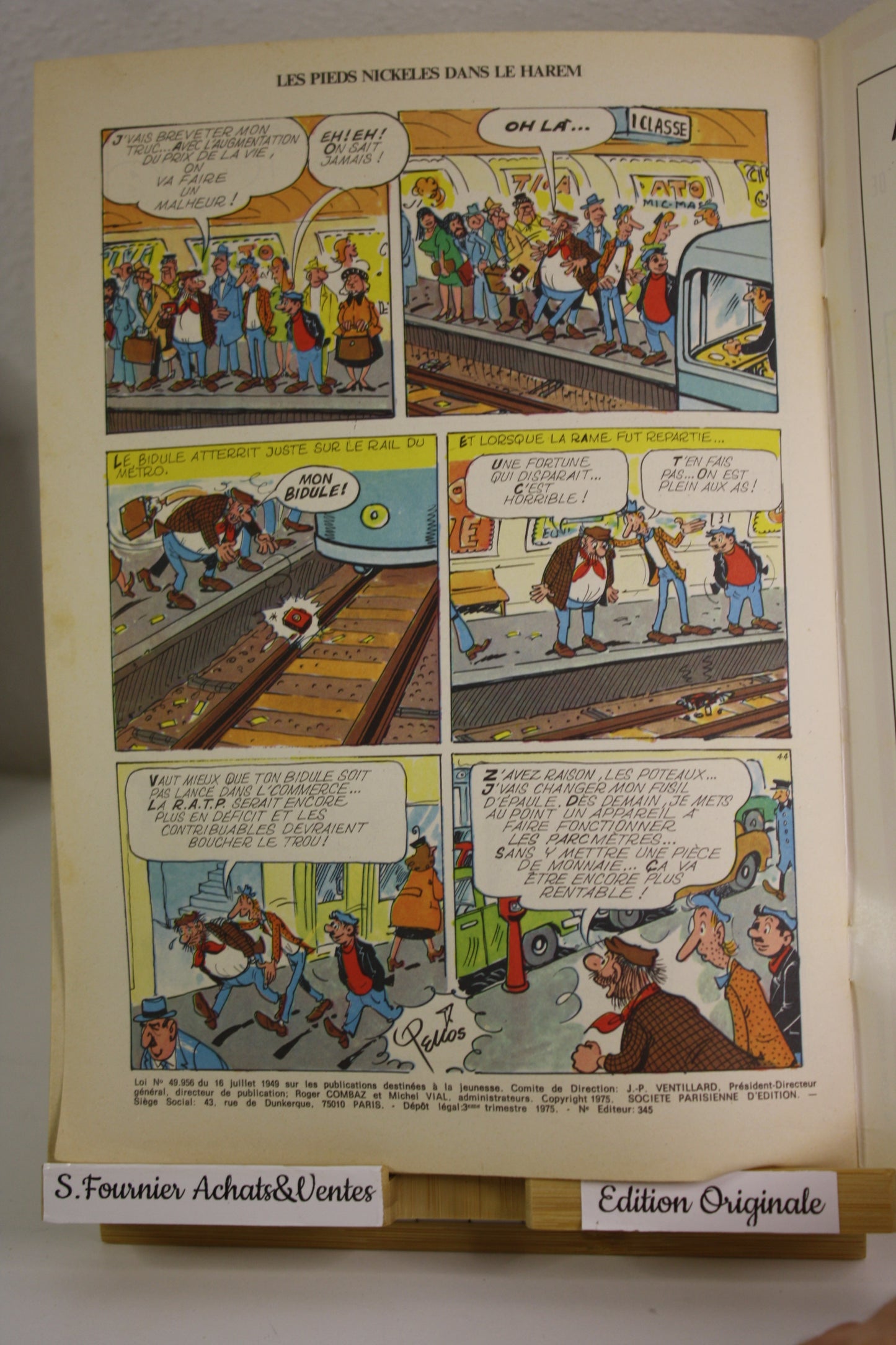 Les PN dans le harem – Les pieds Nickelés – Pellos – Hachette – EO – 1975