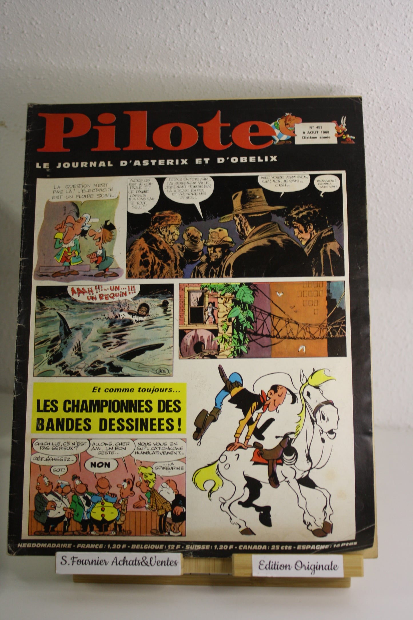 Magazine de juillet et Aout 1968 – Pilote Journal d’Astérix – Multiple – Dargaud – Périodique – 1968