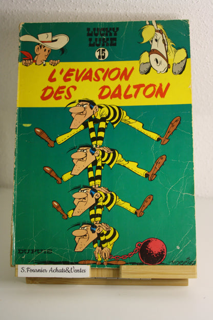L’évasion des Dalton – Lucky Luke – Morris – Dupuis – Réédition – 1969 - abimé