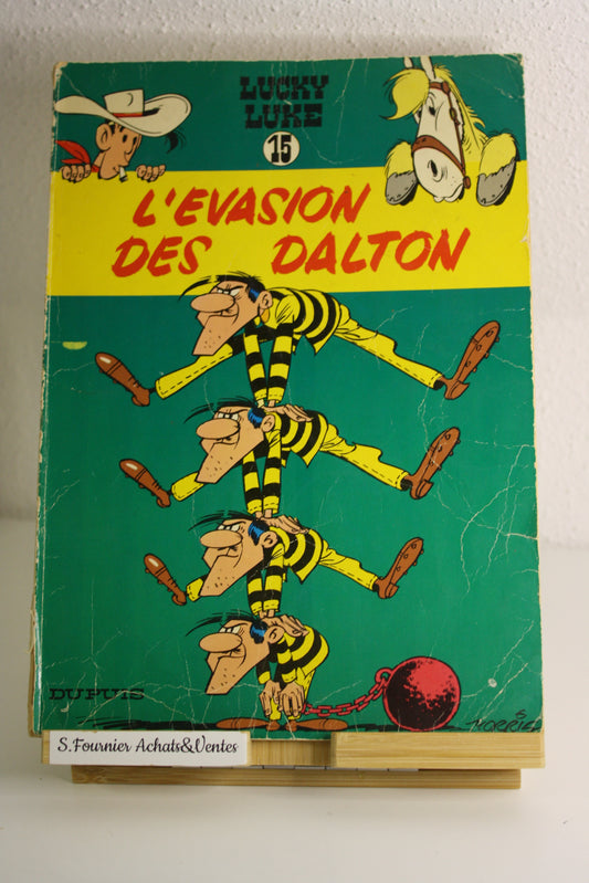 L’évasion des Dalton – Lucky Luke – Morris – Dupuis – Réédition – 1969 - abimé