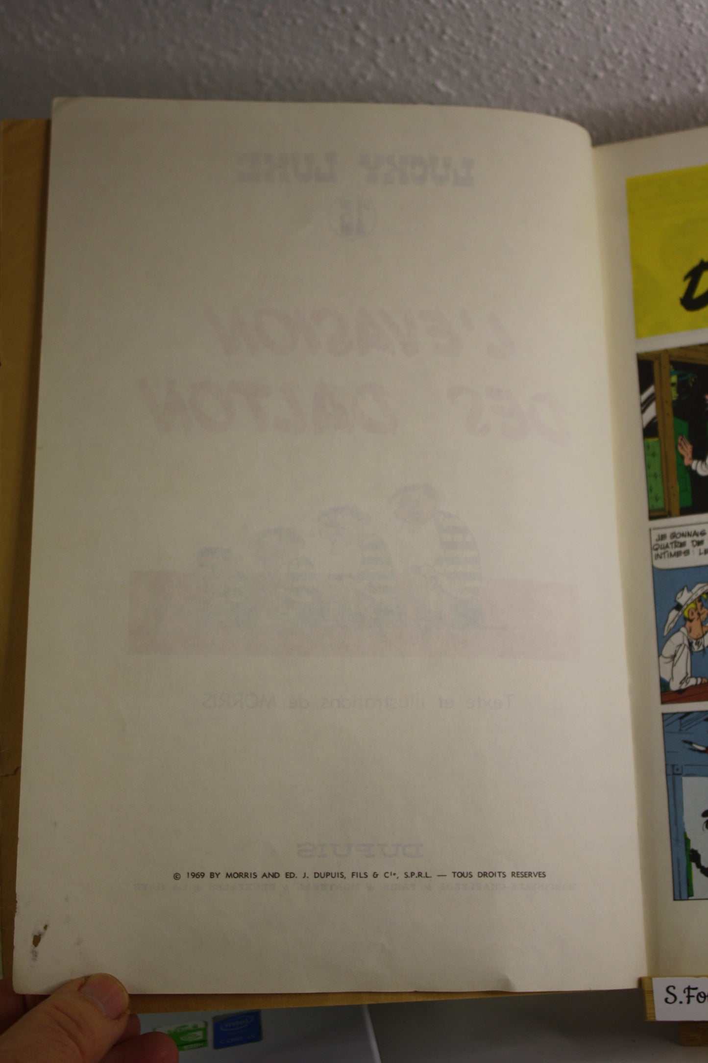 L’évasion des Dalton – Lucky Luke – Morris – Dupuis – Réédition – 1969 - abimé