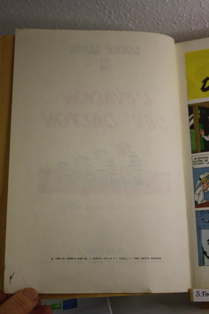 L’évasion des Dalton – Lucky Luke – Morris – Dupuis – Réédition – 1969 - abimé