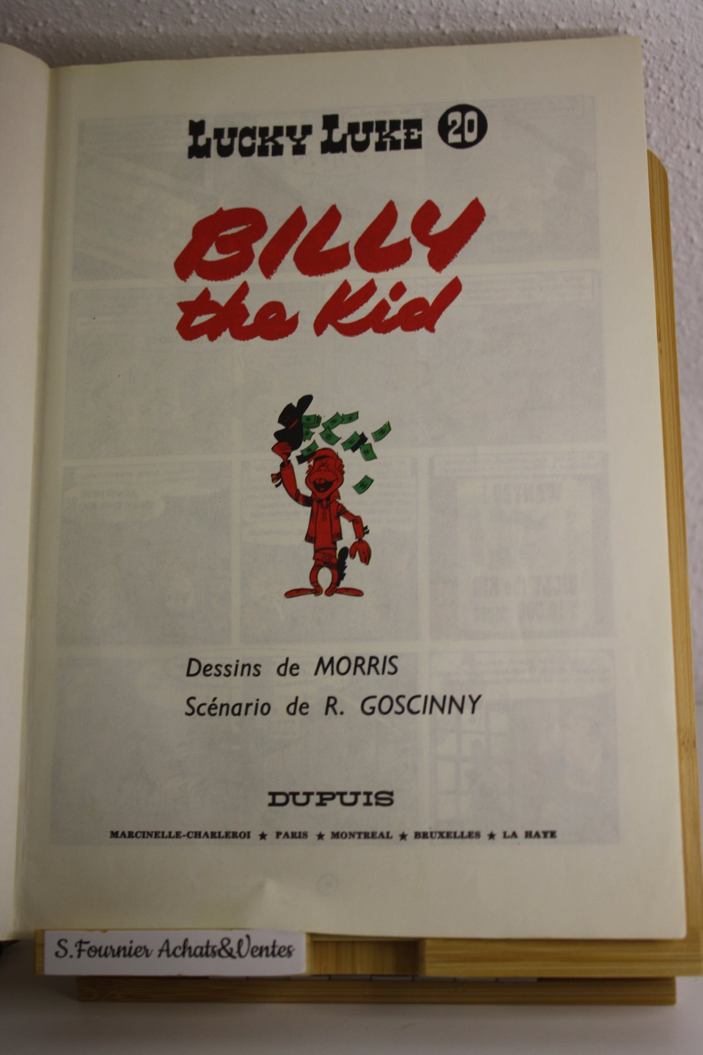 Billy the kid – Lucky Luke – Morris – Dupuis – Réédition – 1969