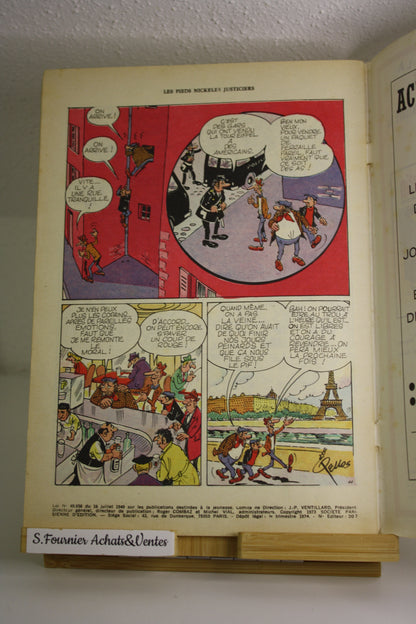 Les PN Justiciers - Les pieds Nickelés – Pellos – Société Parisienne d’édition – EO – 1974