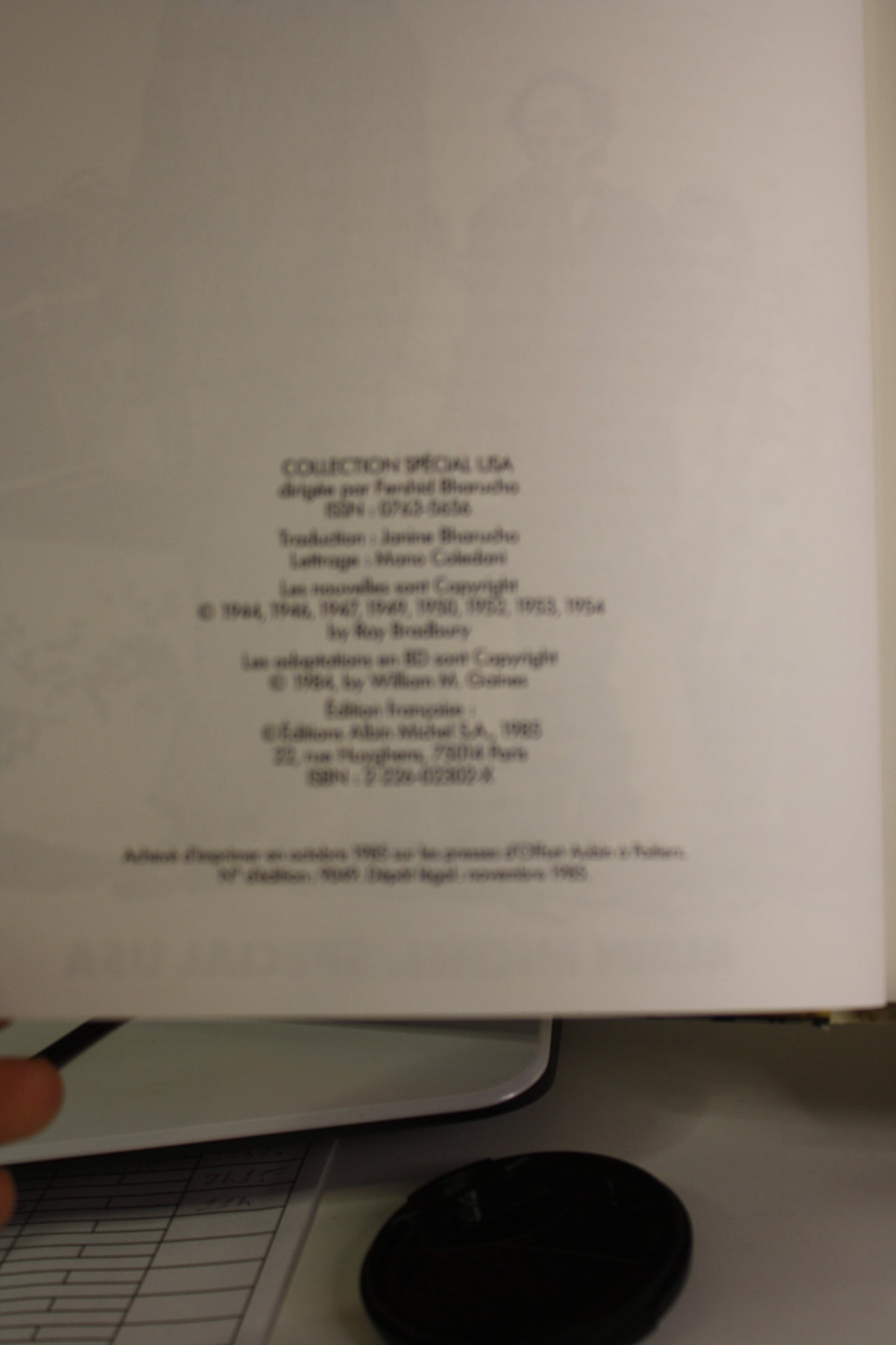 Monsieur Sourire - Bradbury – Collectifs – Albin Michel Spécial USA – EO – 1985