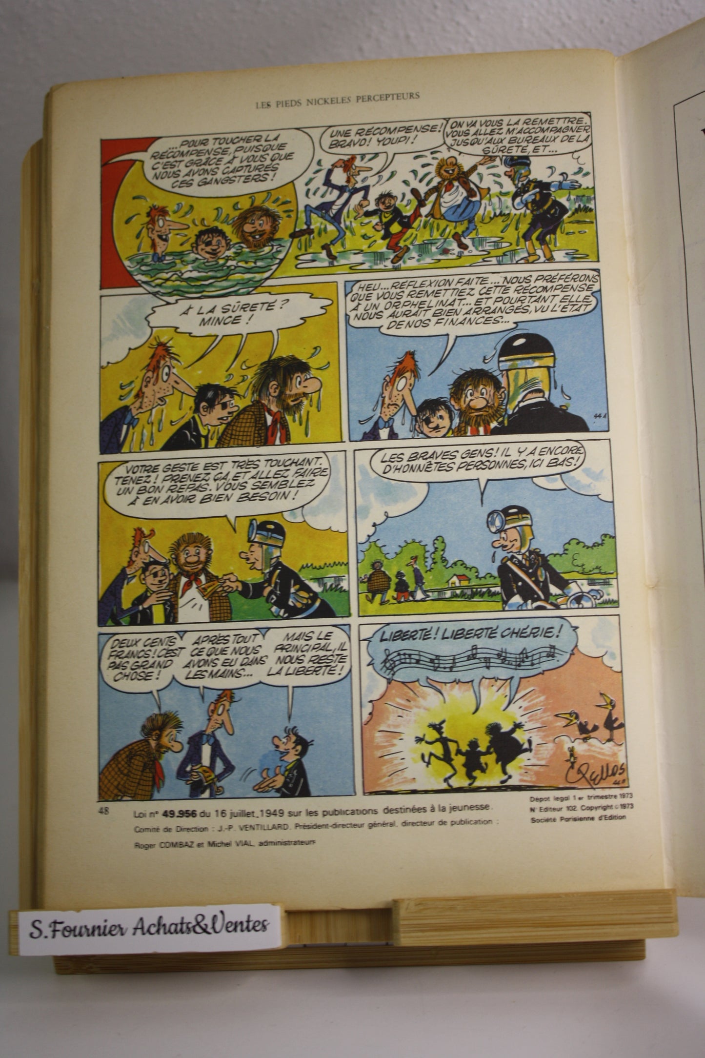 Les PN percepteurs - Les pieds Nickelés – Pellos – Société Parisienne d’édition – EO – 1973