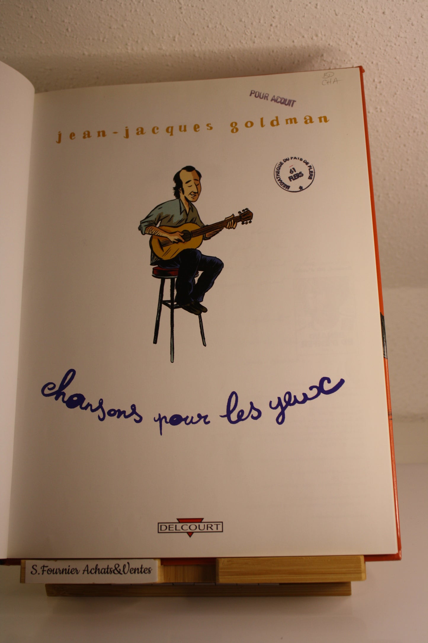 Chansons pour les yeux– Jean Jacque Goldman – Zep – Delcourt – EO – 2004