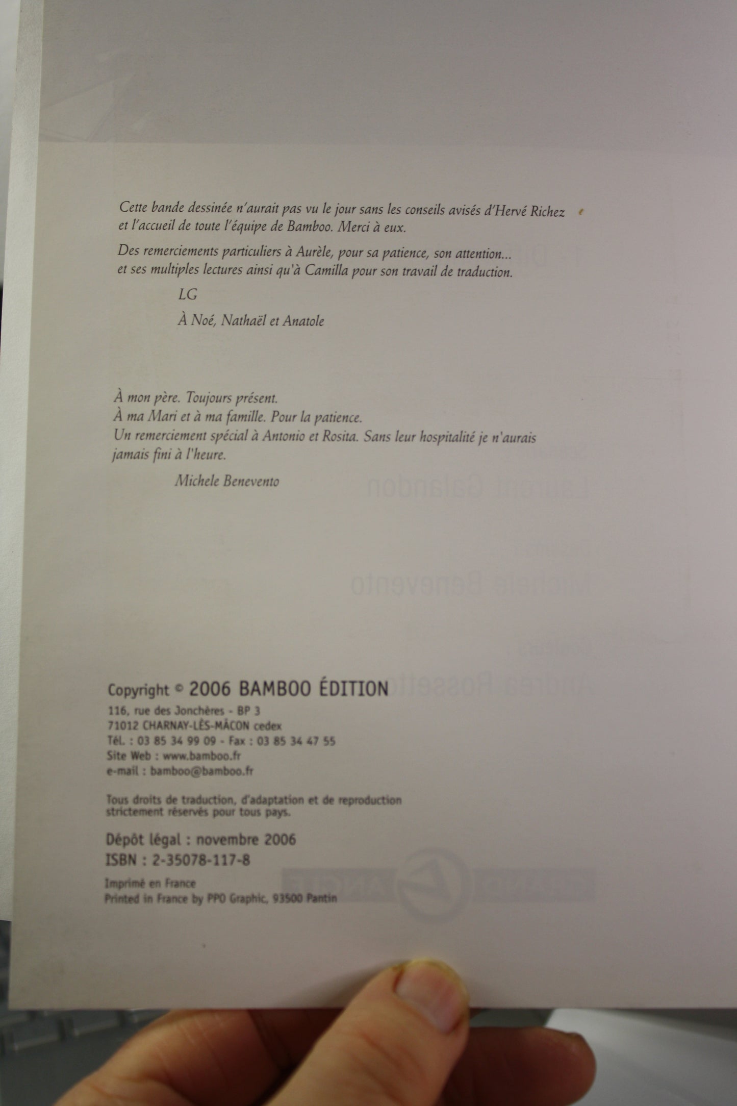 Différends 1 – Gemelos – Galandon Benevento – Grand angle – EO – 2006