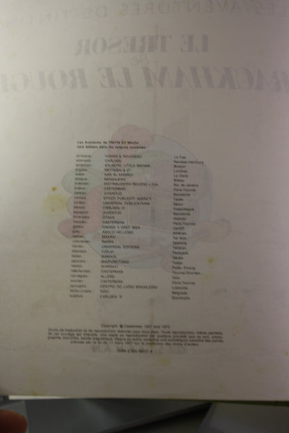 Le trésor de Rackham le Rouge – Tintin – Hergé – Casterman – Réédition – 1980