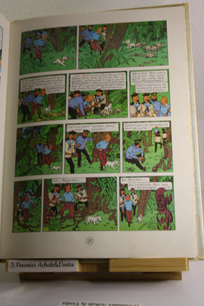 Le trésor de Rackham le Rouge – Tintin – Hergé – Casterman – Réédition – 1980