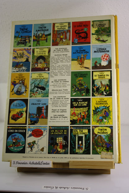 Le trésor de Rackham le Rouge – Tintin – Hergé – Casterman – Réédition – 1980