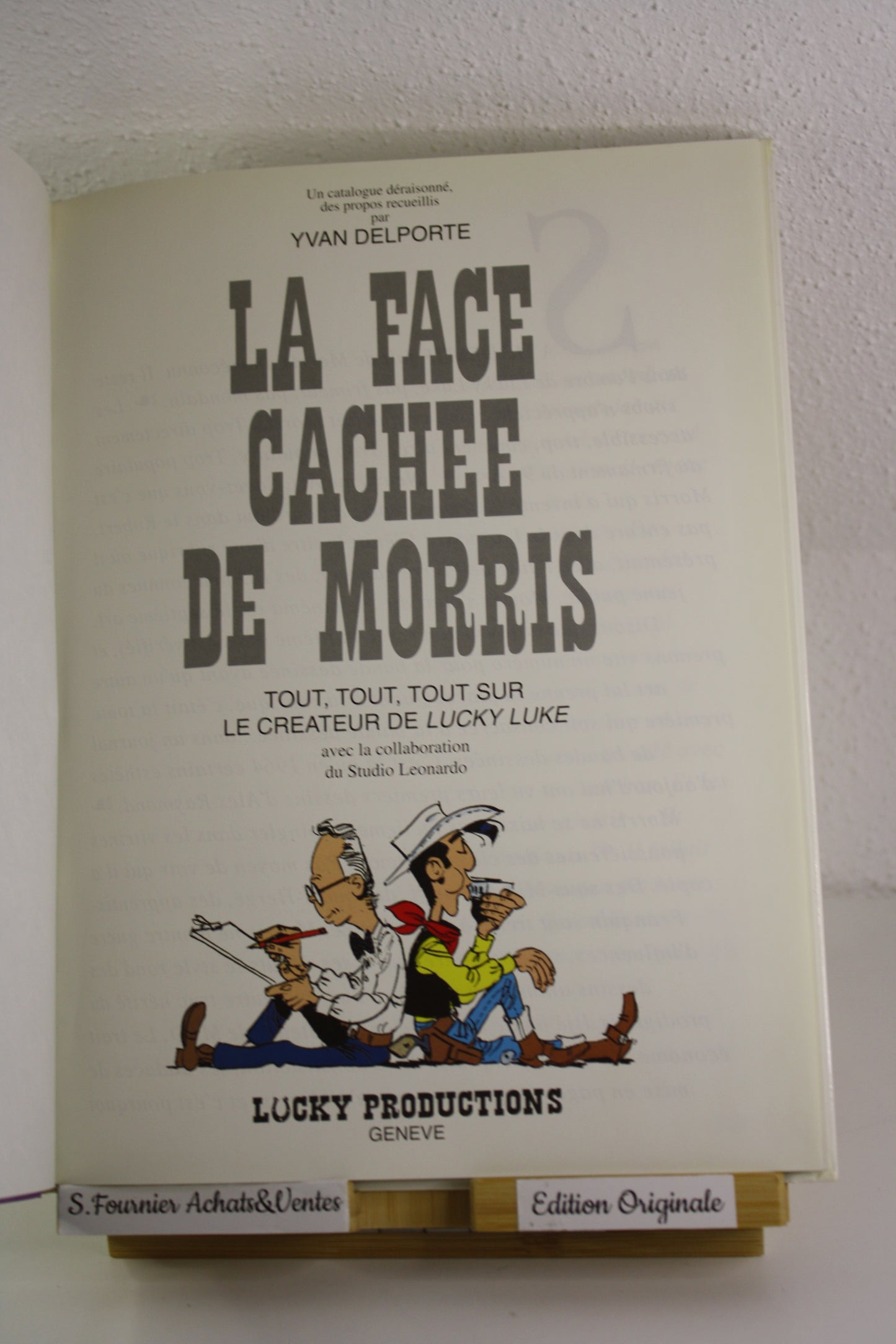 La face cachée de Morris – Morris – Yvan Delporte – Lucky Production – EO – 1992