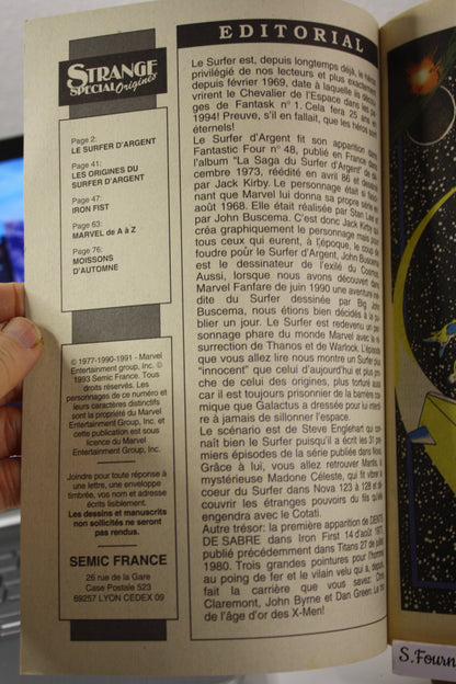 Hors série n°286 – Strange spécial Origines – Lee  Collectifs – Semic – Périodique – 1993