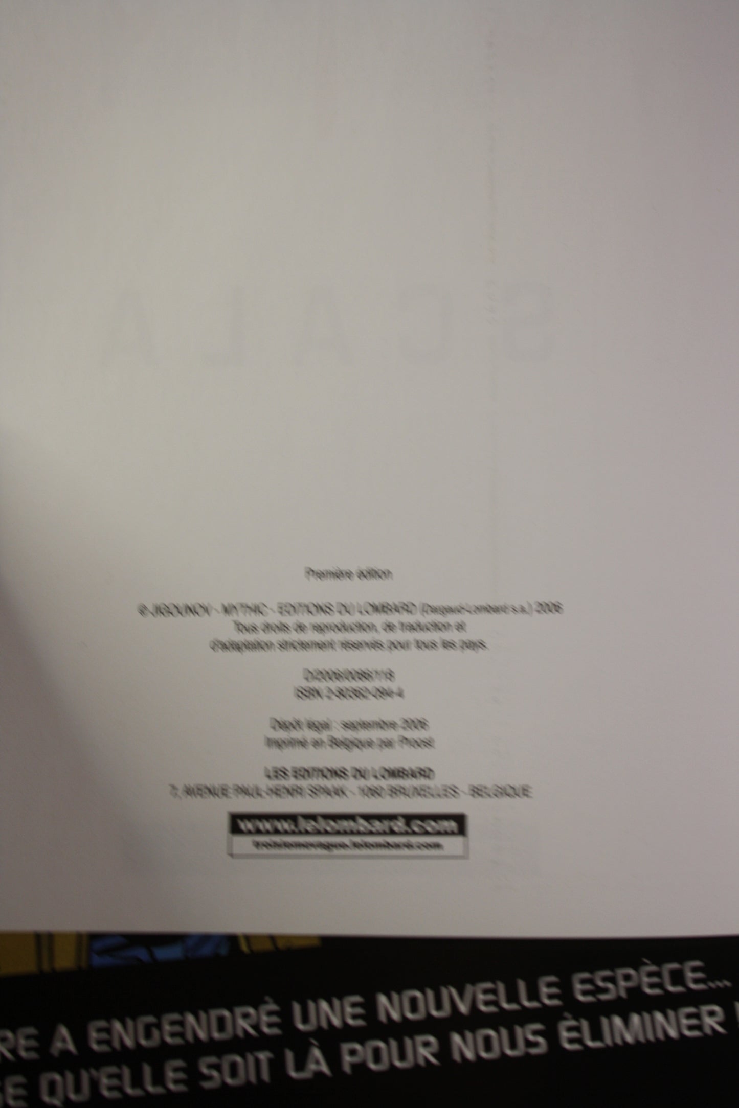 Scala – Alpha – Jigounov Mythic – Lombard – EO – 2006