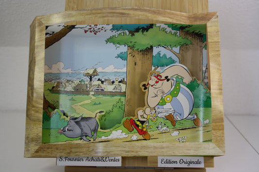 Tableau 3D – Astérix – Uderzo Goscinny – Albert René – Objet dérivé – 2004 – 45ans d’Astérix