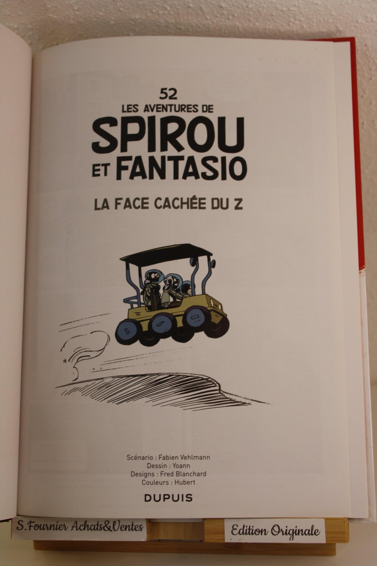 La face cachée du Z – Spirou et Fantasio – Yoann Vehlmann – Dupuis – EO – 2011