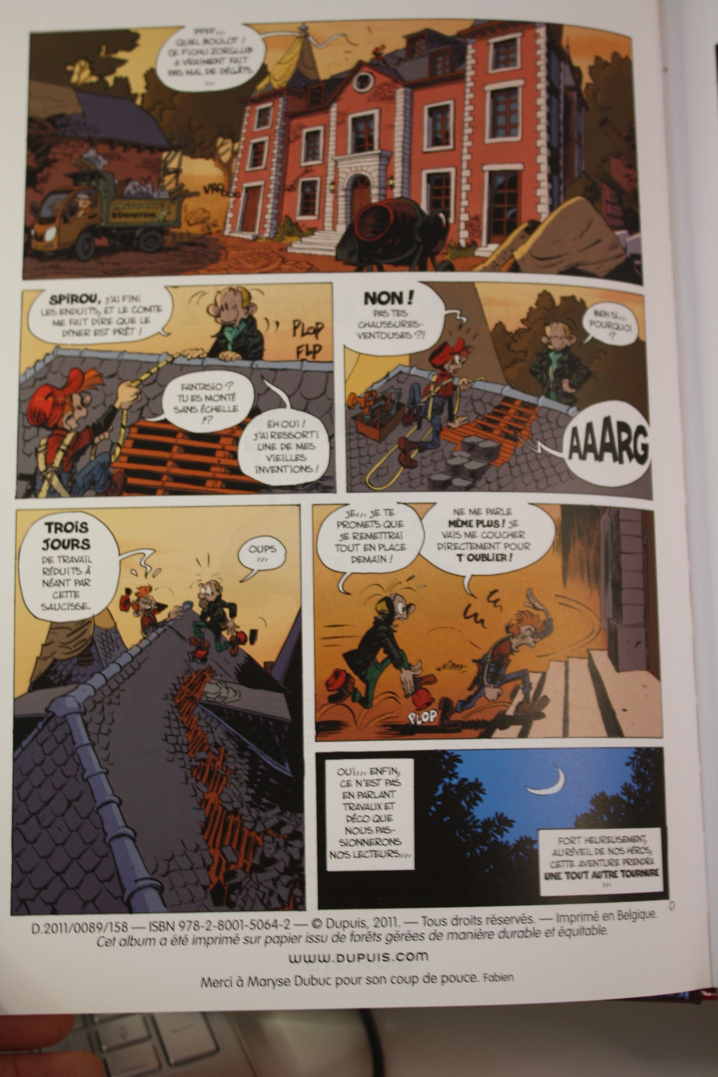 La face cachée du Z – Spirou et Fantasio – Yoann Vehlmann – Dupuis – EO – 2011