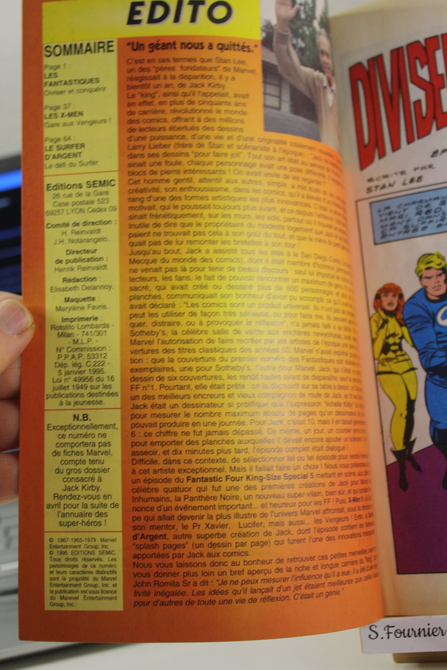 Hors série n°301 – Strange spécial Origines – Kirby Collectifs – Semic – Périodique – 19955