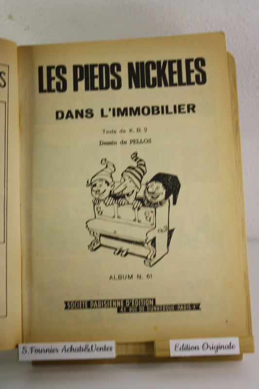 Les PN Dans l’immobilier – Les pieds Nickelés – Pellos – Société Parisienne d’Edition – EO – 1968