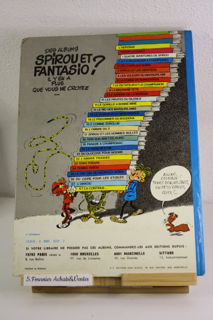 Tora Torapa – Spirou et Fantasio – Fournier – Dupuis – Réédition – 1976