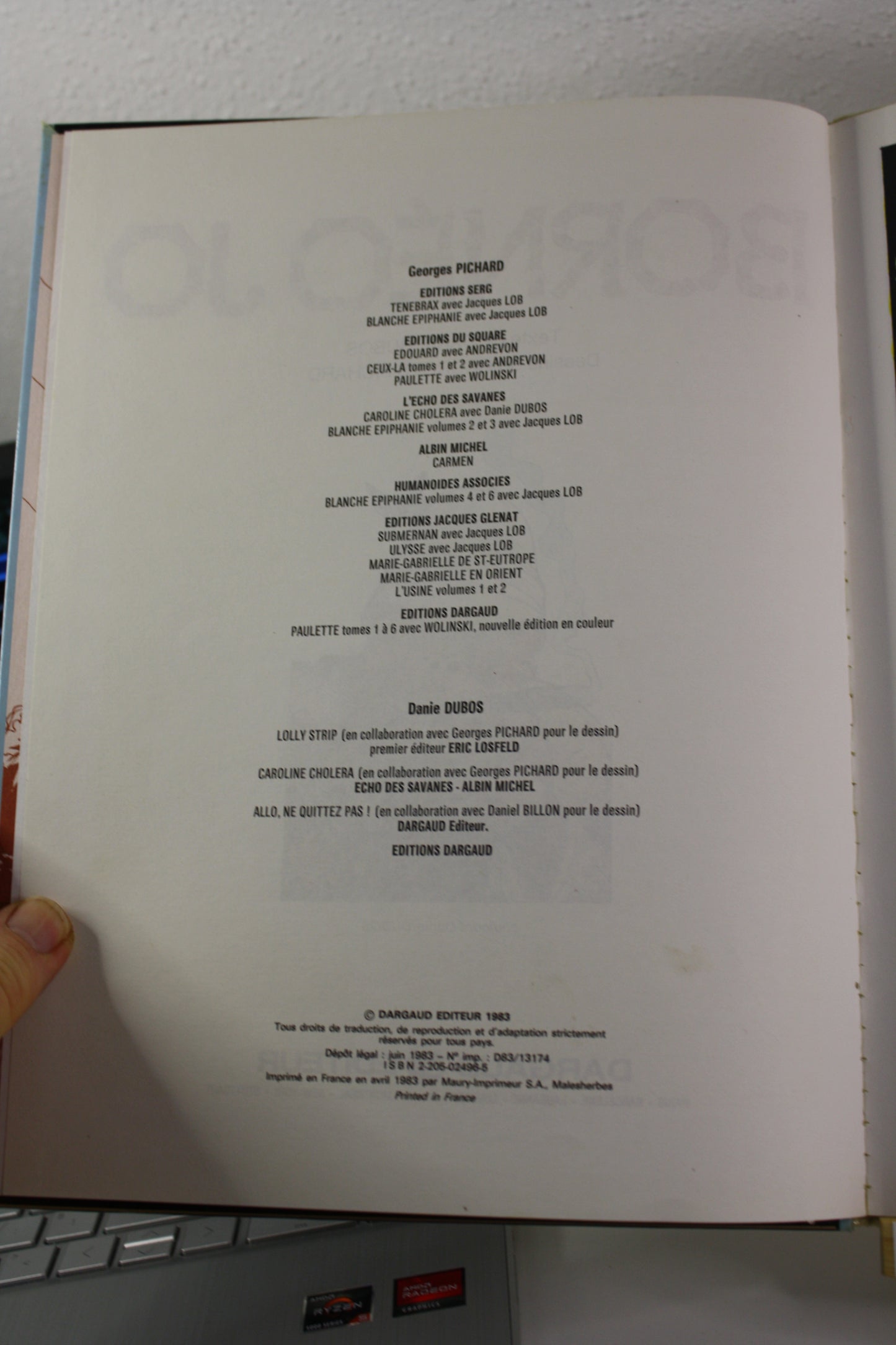 Tome 1 – Bornéo Jo – Dubos Pichard – Dargaud – EO – 1983