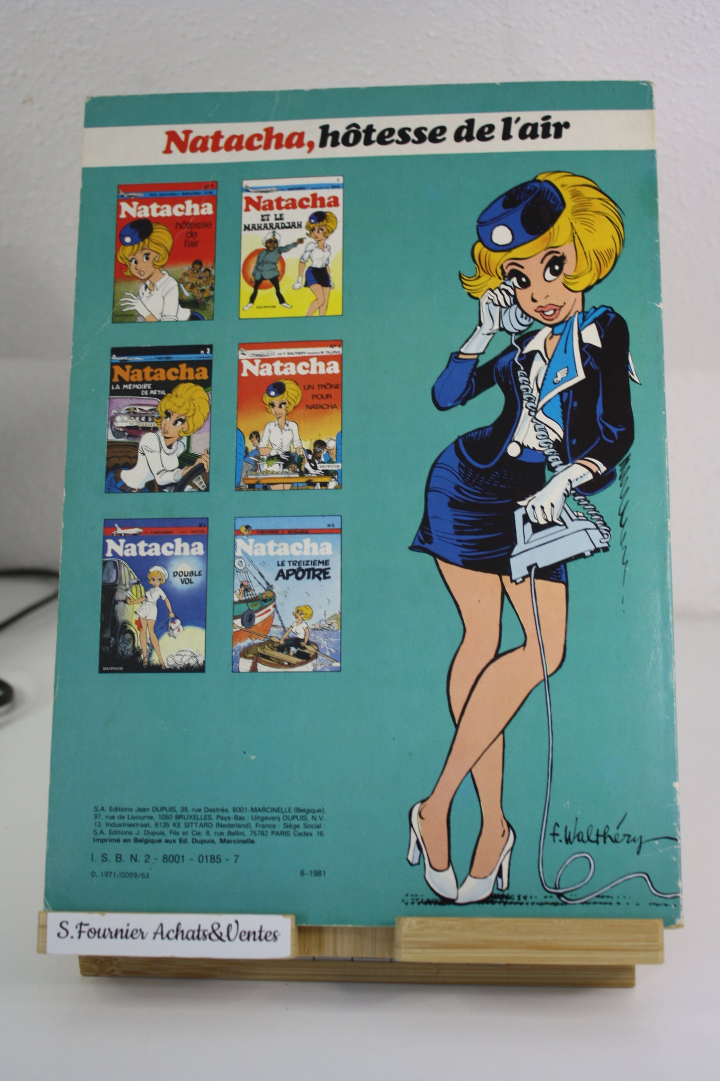 Hôtesse de l’air – Natacha – Walthéry Gos – Dupuis – Réédition – 1981