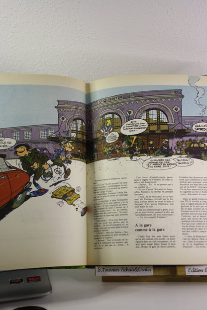 Les robinsons du rail – Gaston Spirou – Franquin Jidéhem – Edition de l’Atelier – EO – 1981