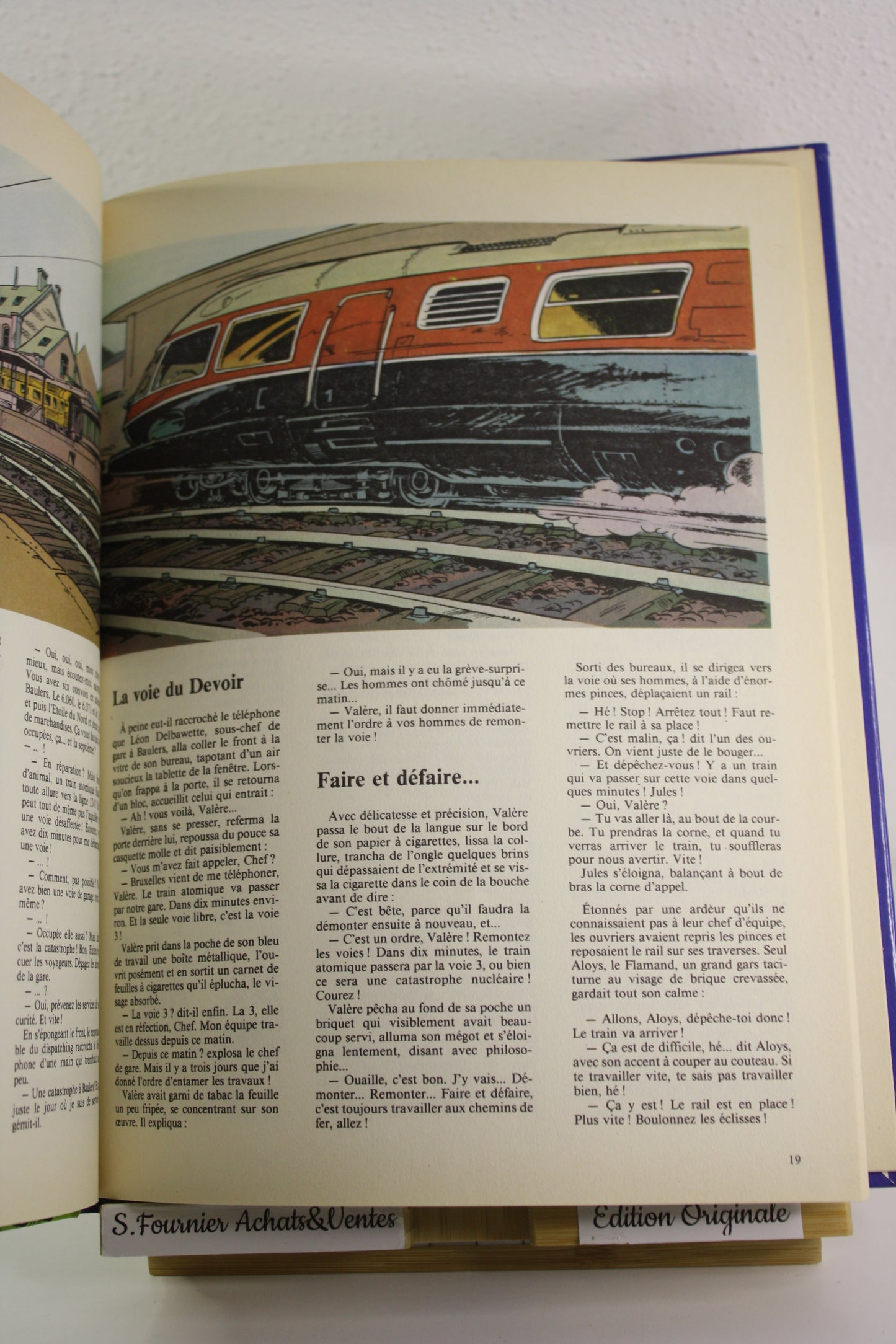 Les robinsons du rail – Gaston Spirou – Franquin Jidéhem – Edition de l’Atelier – EO – 1981