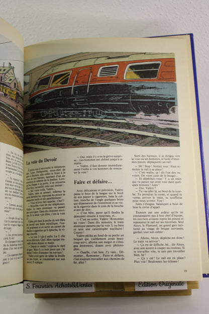 Les robinsons du rail – Gaston Spirou – Franquin Jidéhem – Edition de l’Atelier – EO – 1981